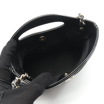 シャネル31 ナノ チェーンショルダーバッグ レザー ブラック ゴールド金具 シャネル バッグ CHANEL