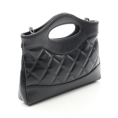 シャネル31 ナノ チェーンショルダーバッグ レザー ブラック ゴールド金具 シャネル バッグ CHANEL
