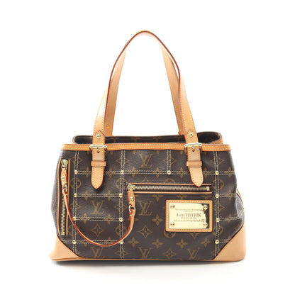 リヴェット モノグラム ハンドバッグ PVC レザー ブラウン ルイヴィトン バッグ LOUIS VUITTON