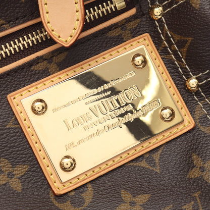 リヴェット モノグラム ハンドバッグ PVC レザー ブラウン ルイヴィトン バッグ LOUIS VUITTON
