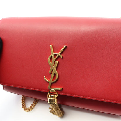 ケイト モノグラム チェーンショルダーバッグ レザー レッド サンローランパリ バッグ SAINT LAURENT PARIS