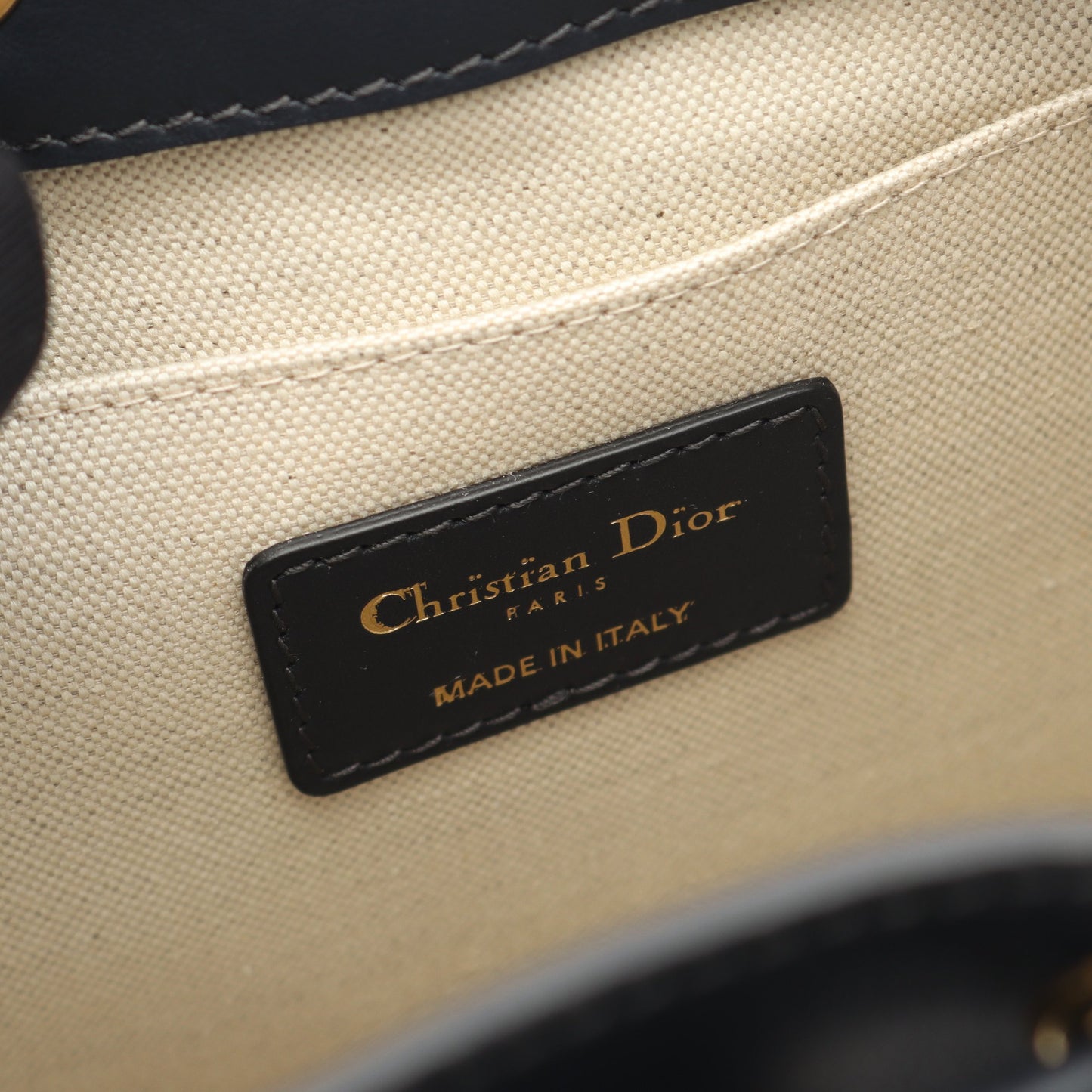 オブリーク バックパック リュックサック キャンバス レザー ベージュ ネイビー クリスチャンディオール バッグ Christian Dior