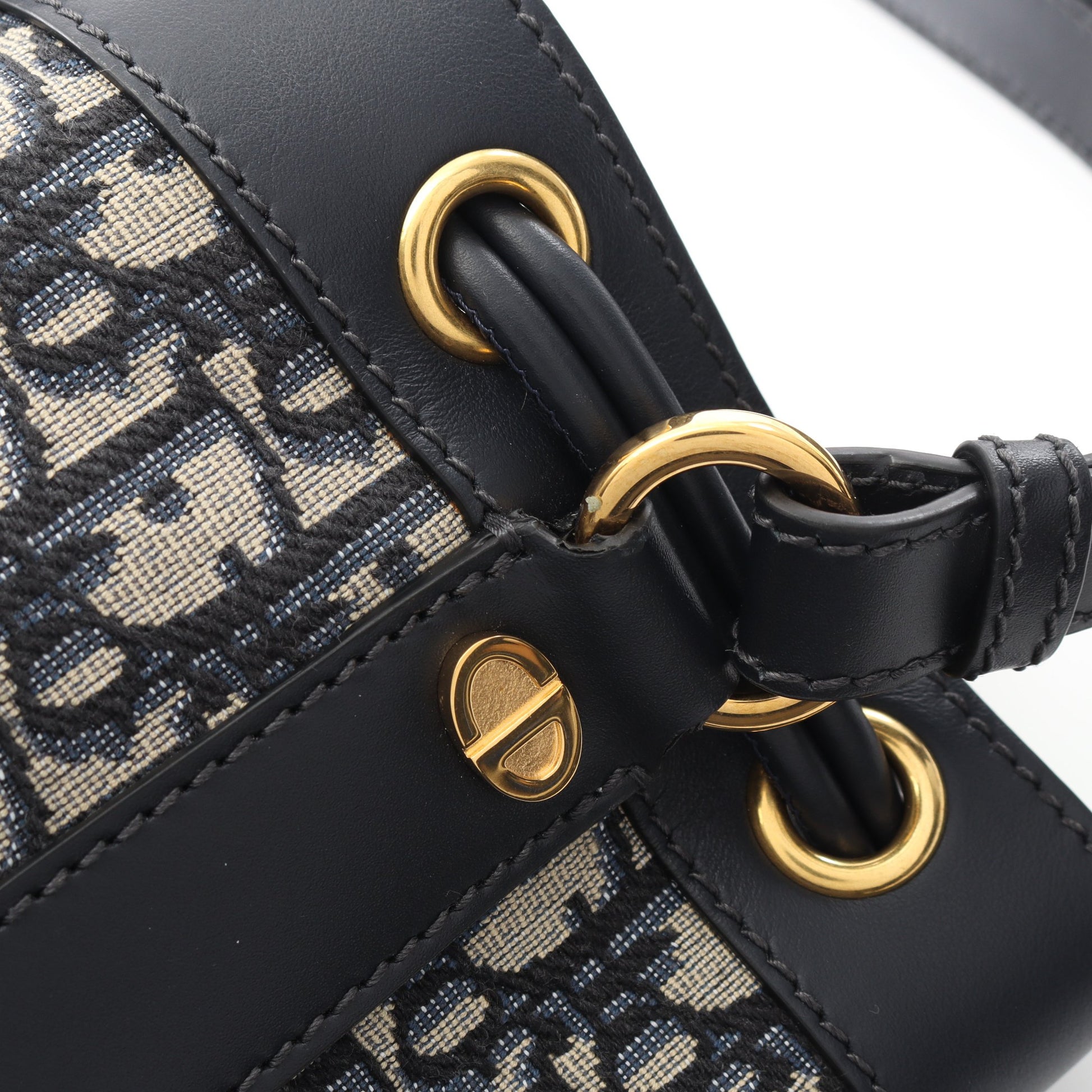 オブリーク バックパック リュックサック キャンバス レザー ベージュ ネイビー クリスチャンディオール バッグ Christian Dior
