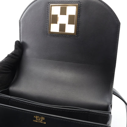 モザイク 24-17 ショルダーバッグ ボックスカーフ ブラック ゴールド金具 D刻印 エルメス バッグ HERMES