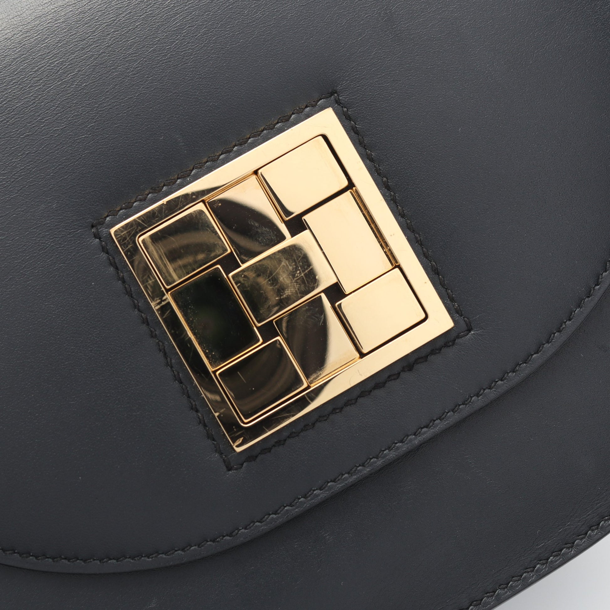 モザイク 24-17 ショルダーバッグ ボックスカーフ ブラック ゴールド金具 D刻印 エルメス バッグ HERMES