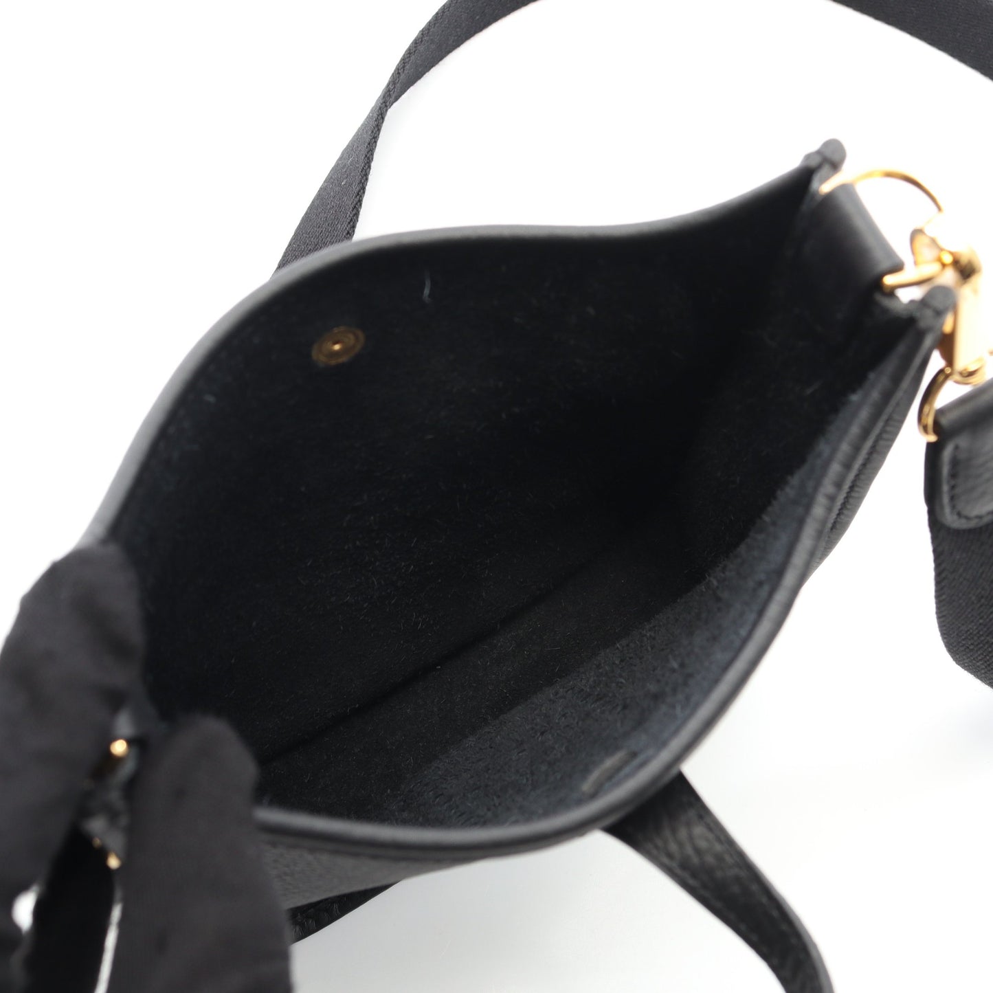 エヴリンTPM ショルダーバッグ トリヨンクレマンス ブラック ゴールド金具 W刻印 エルメス バッグ HERMES