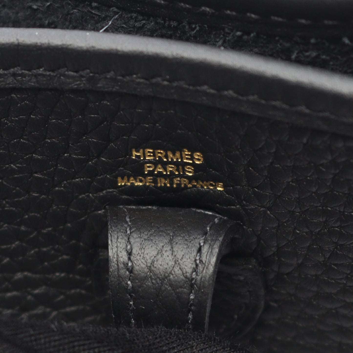 エヴリンTPM ショルダーバッグ トリヨンクレマンス ブラック ゴールド金具 W刻印 エルメス バッグ HERMES