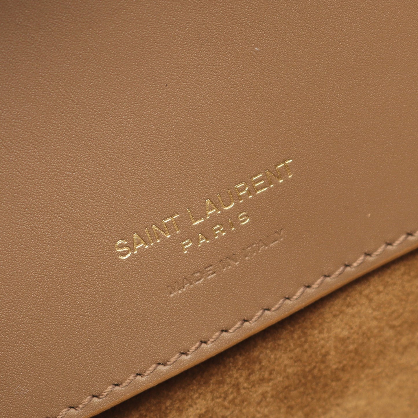 Le 37 ハンドバッグ レザー ブラウン 2WAY サンローランパリ バッグ SAINT LAURENT PARIS
