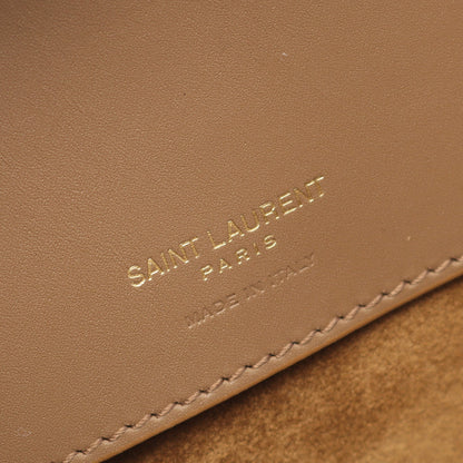 Le 37 ハンドバッグ レザー ブラウン 2WAY サンローランパリ バッグ SAINT LAURENT PARIS