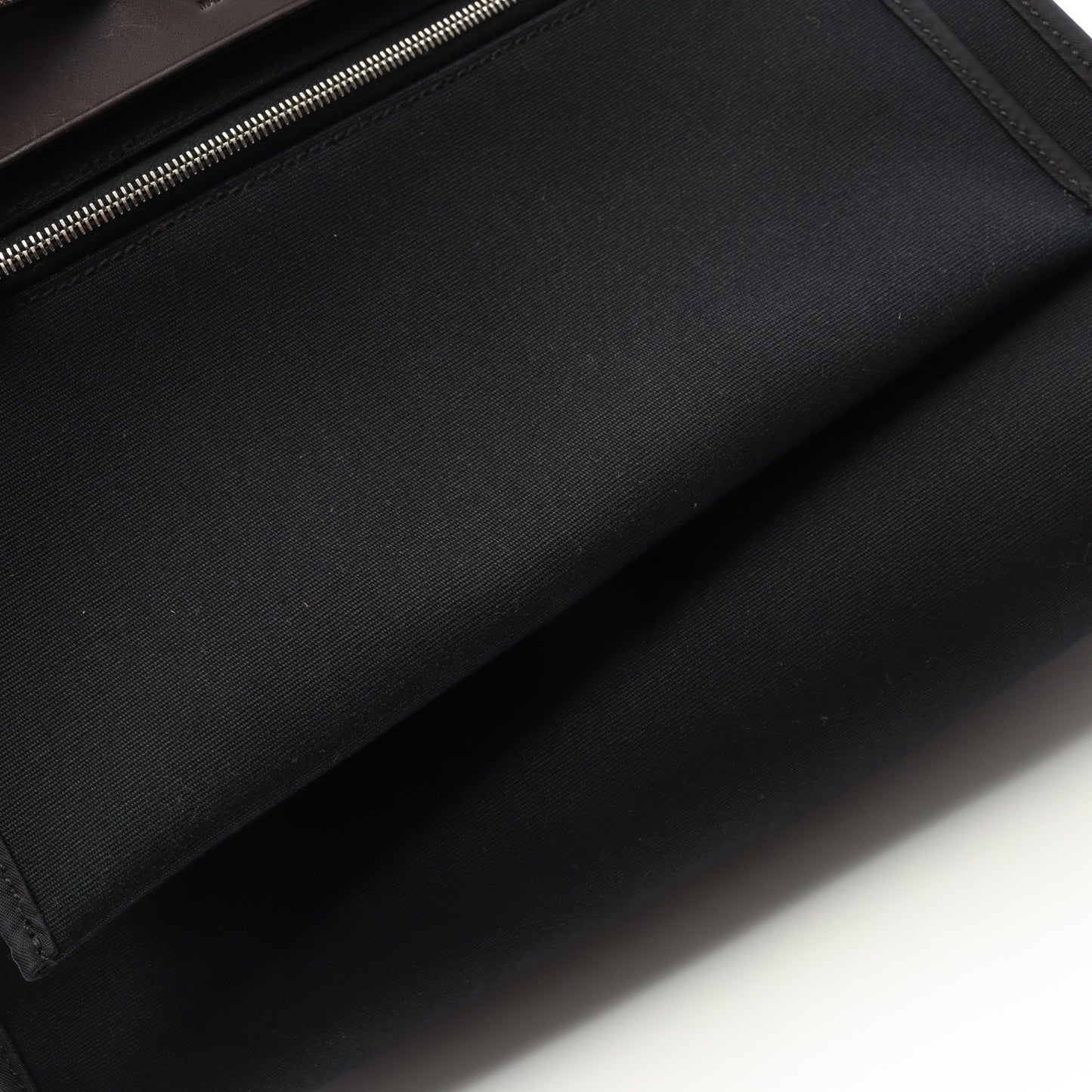 エールバッグジップPM ハンドバッグ トワルオフィシエ ヴァッシュハンター ブラック ダークブラウン シルバー金具 2WAY □L刻印 エルメス バッグ HERMES