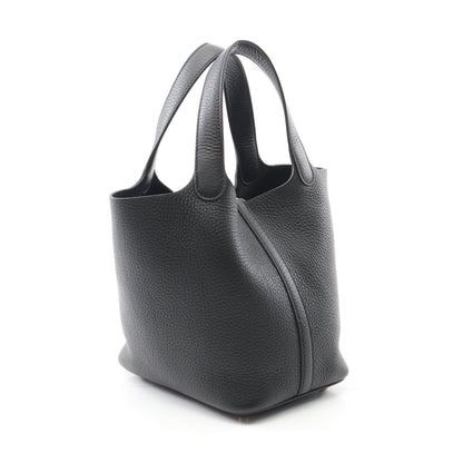 ピコタンロックPM ハンドバッグ トリヨンクレマンス ブラック ゴールド金具 W刻印 エルメス バッグ HERMES