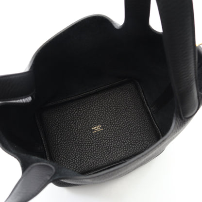 ピコタンロックPM ハンドバッグ トリヨンクレマンス ブラック ゴールド金具 W刻印 エルメス バッグ HERMES