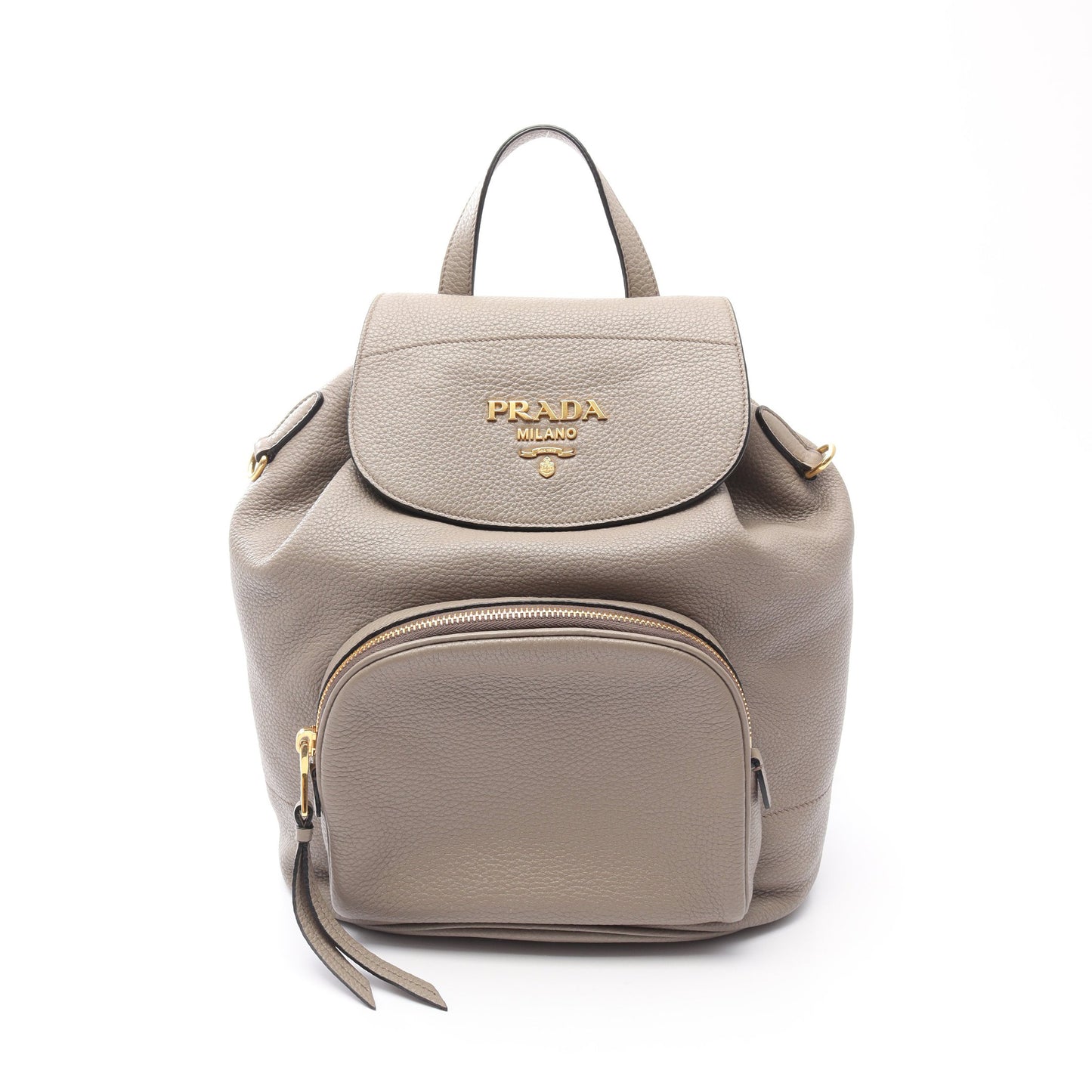 VIT DAINO バックパック リュックサック レザー グレーベージュ プラダ バッグ PRADA
