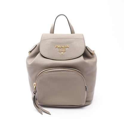 VIT DAINO バックパック リュックサック レザー グレーベージュ プラダ バッグ PRADA