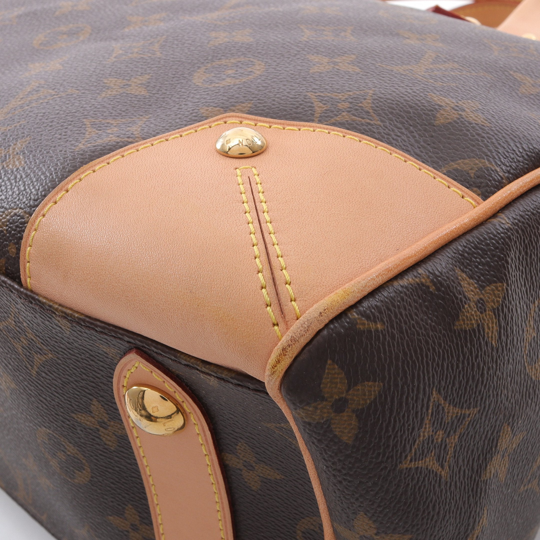 レティーロPM モノグラム ハンドバッグ PVC レザー ブラウン ルイ