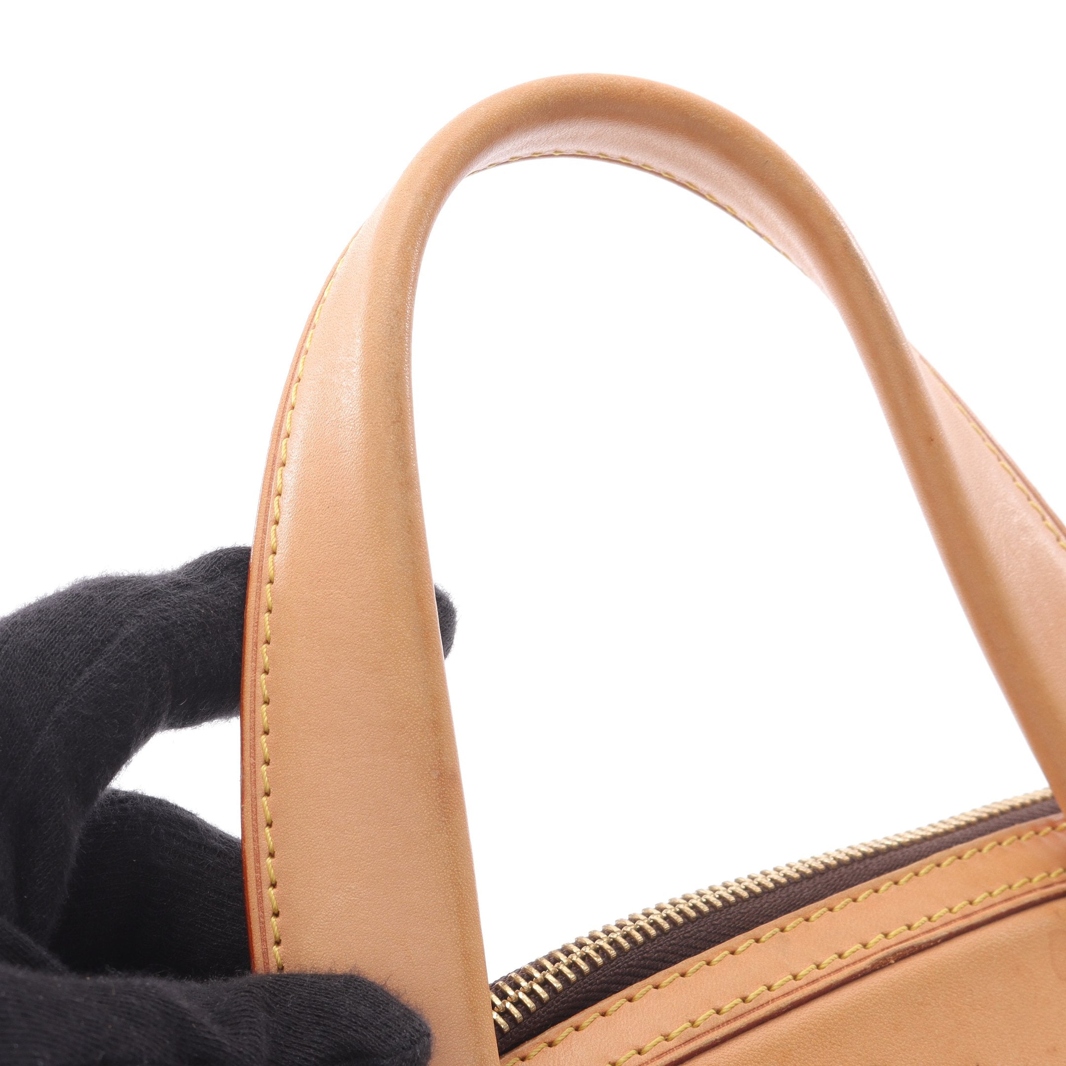 レティーロPM モノグラム ハンドバッグ PVC レザー ブラウン ルイ