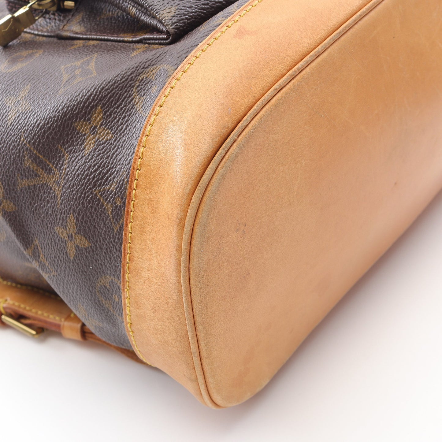 モンスリGM モノグラム バックパック リュックサック PVC レザー ブラウン ルイヴィトン バッグ LOUIS VUITTON