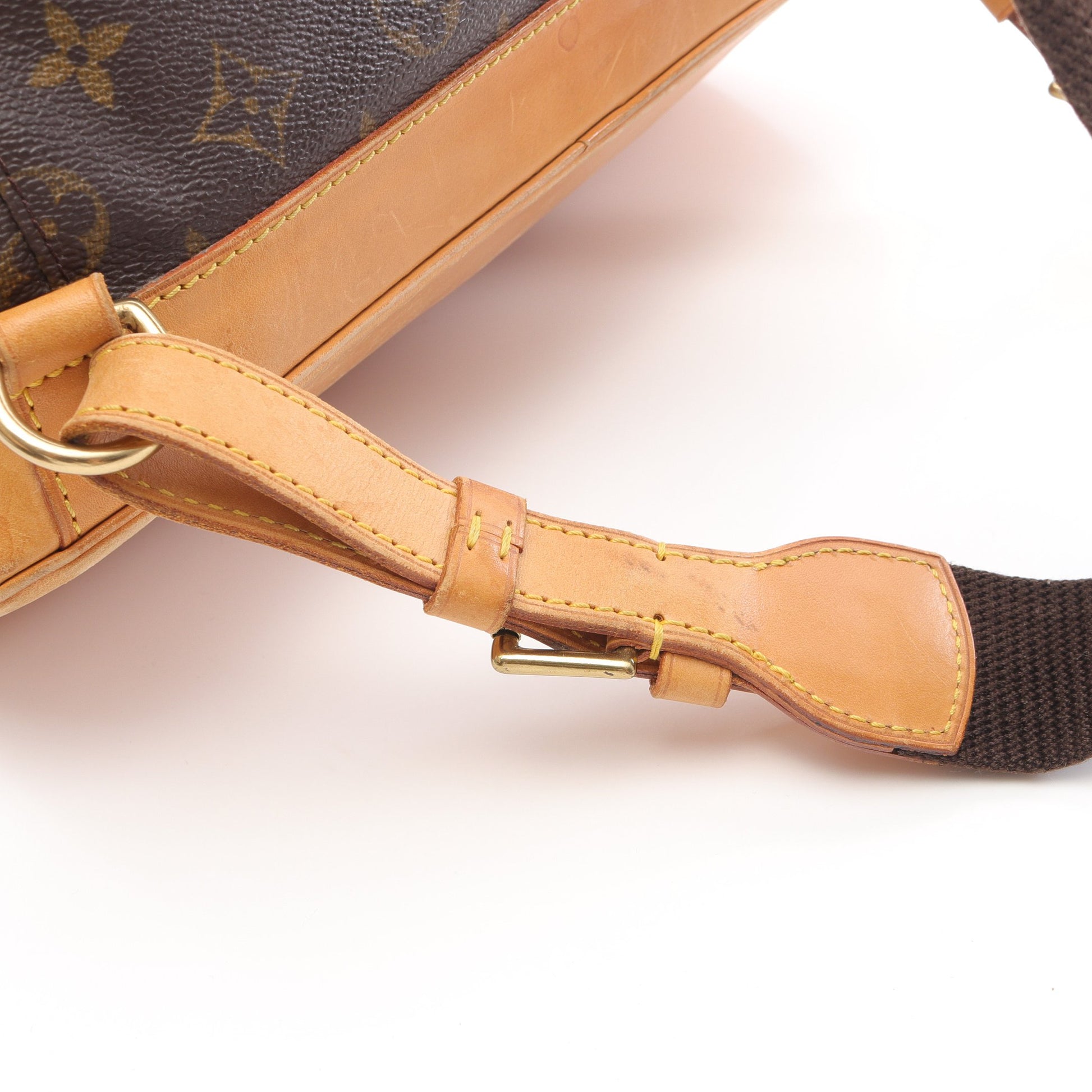 モンスリGM モノグラム バックパック リュックサック PVC レザー ブラウン ルイヴィトン バッグ LOUIS VUITTON