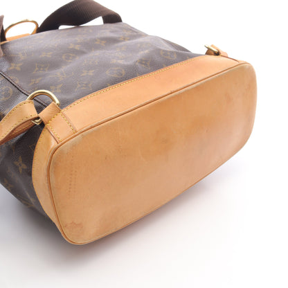 モンスリGM モノグラム バックパック リュックサック PVC レザー ブラウン ルイヴィトン バッグ LOUIS VUITTON