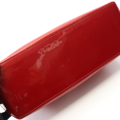 ウィルシャーPM モノグラムヴェルニ ポムダムール ハンドバッグ レザー レッド ルイヴィトン バッグ LOUIS VUITTON
