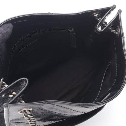 ニキ ショッピングバッグ チェーンショルダーバッグ チェーントートバッグ レザー ブラック サンローランパリ バッグ SAINT LAURENT PARIS