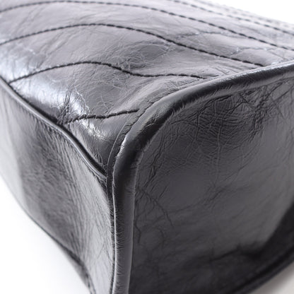 ニキ ショッピングバッグ チェーンショルダーバッグ チェーントートバッグ レザー ブラック サンローランパリ バッグ SAINT LAURENT PARIS