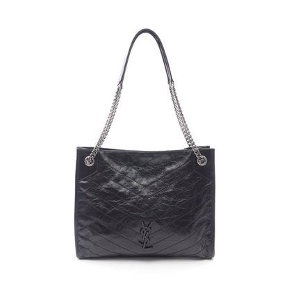 ニキ ショッピングバッグ チェーンショルダーバッグ チェーントートバッグ レザー ブラック サンローランパリ バッグ SAINT LAURENT PARIS
