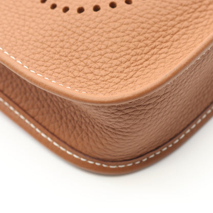エヴリンTPM ゴールド ショルダーバッグ トリヨンクレマンス ライトブラウン シルバー金具 W刻印 エルメス バッグ HERMES