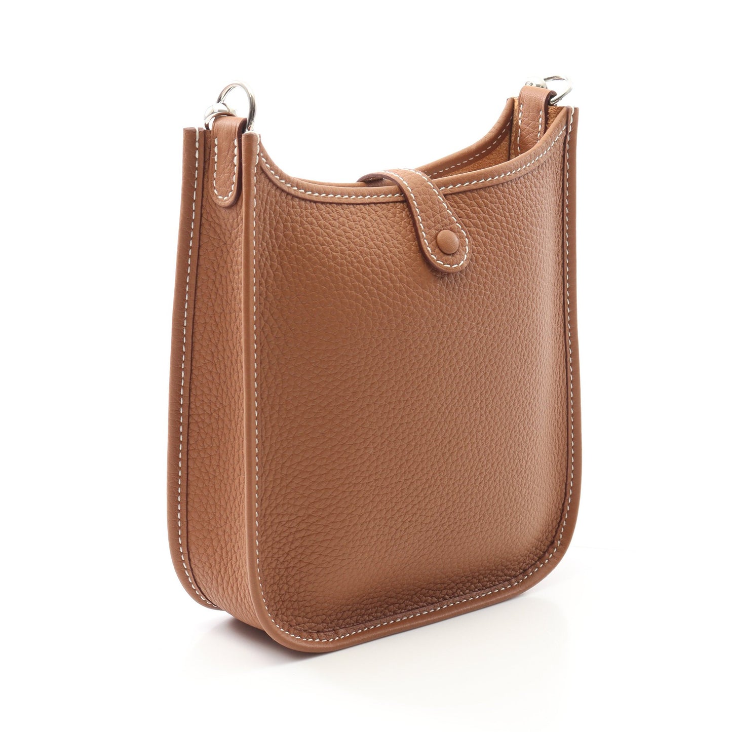 エヴリンTPM ゴールド ショルダーバッグ トリヨンクレマンス ライトブラウン シルバー金具 W刻印 エルメス バッグ HERMES