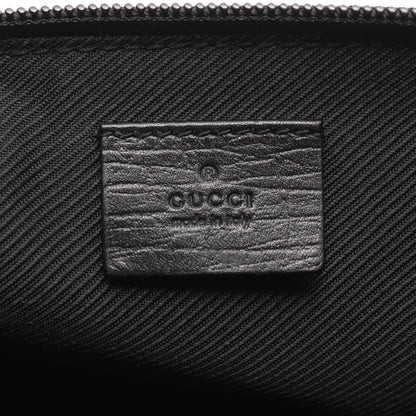 アクセサリーポーチ ハンドバッグ キャンバス レザー ブラック グッチ バッグ GUCCI