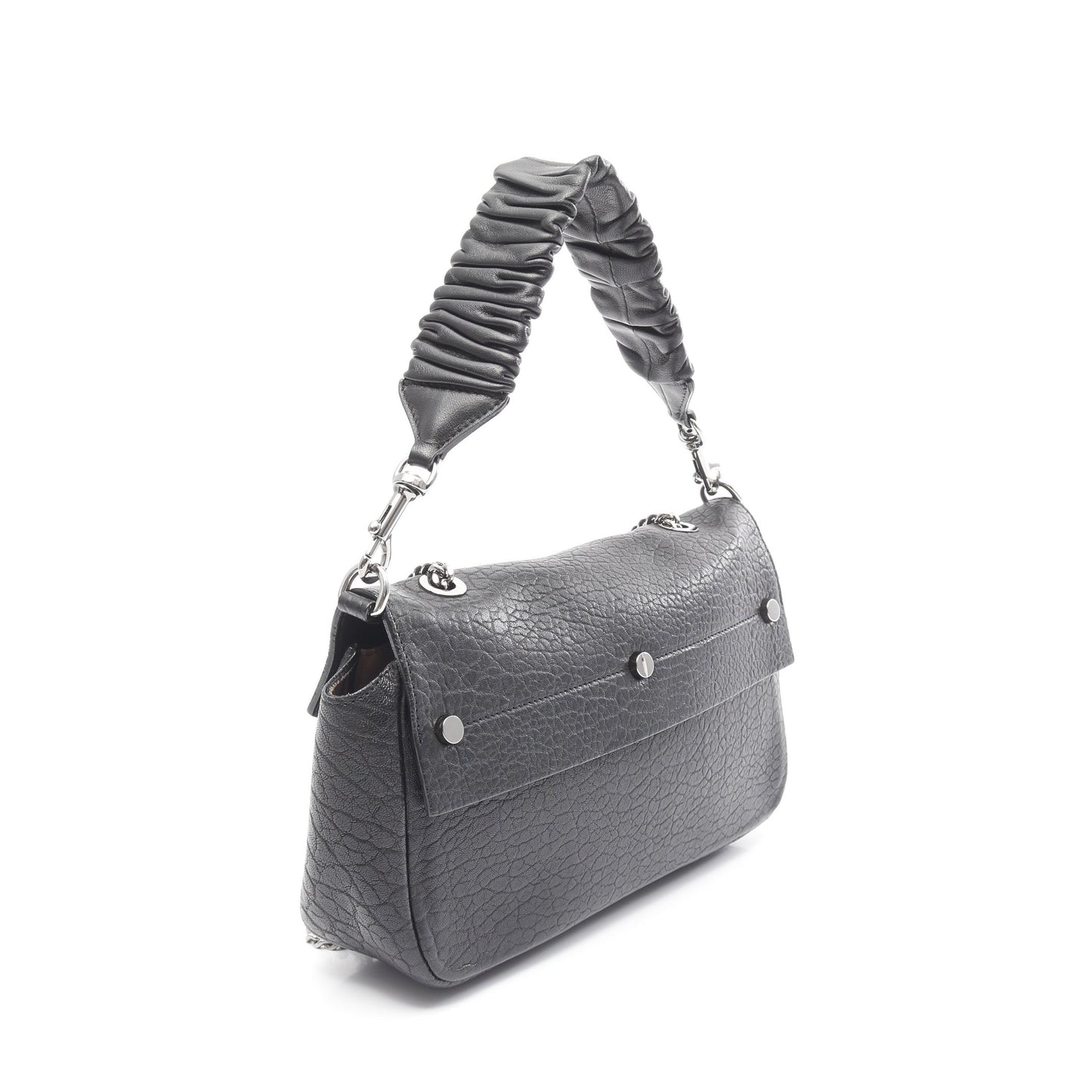 チェーンショルダーバッグ レザー ブラック 2WAY ジミーチュウ バッグ JIMMY CHOO