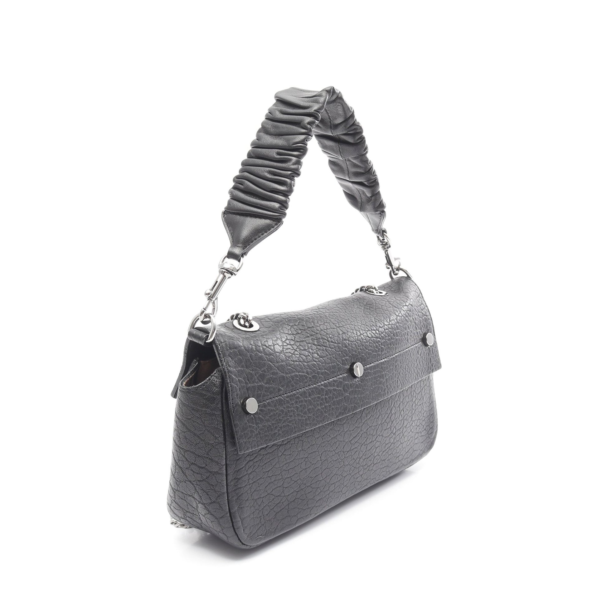 チェーンショルダーバッグ レザー ブラック 2WAY ジミーチュウ バッグ JIMMY CHOO