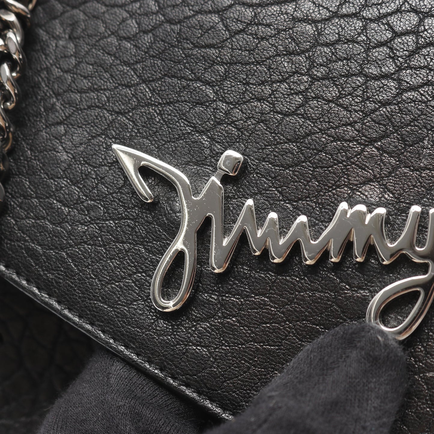 チェーンショルダーバッグ レザー ブラック 2WAY ジミーチュウ バッグ JIMMY CHOO