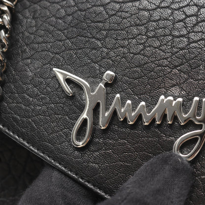 チェーンショルダーバッグ レザー ブラック 2WAY ジミーチュウ バッグ JIMMY CHOO