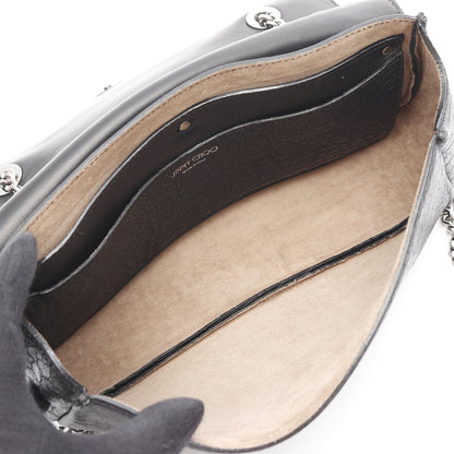 チェーンショルダーバッグ レザー ブラック 2WAY ジミーチュウ バッグ JIMMY CHOO