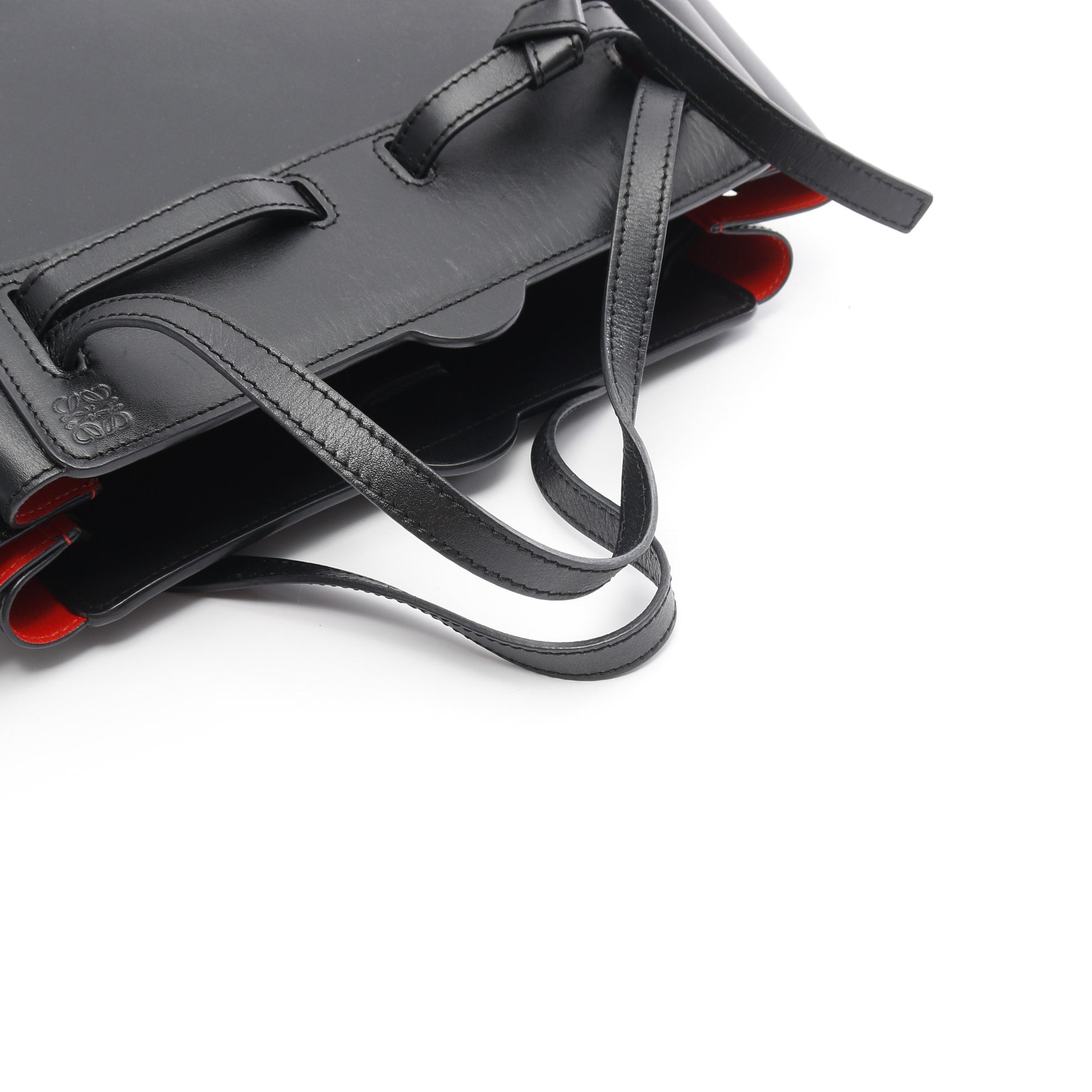 LAZO SHOPPER ラゾ ショッパー ショルダーバッグ トートバッグ レザー ブラック ロエベ バッグ LOEWE