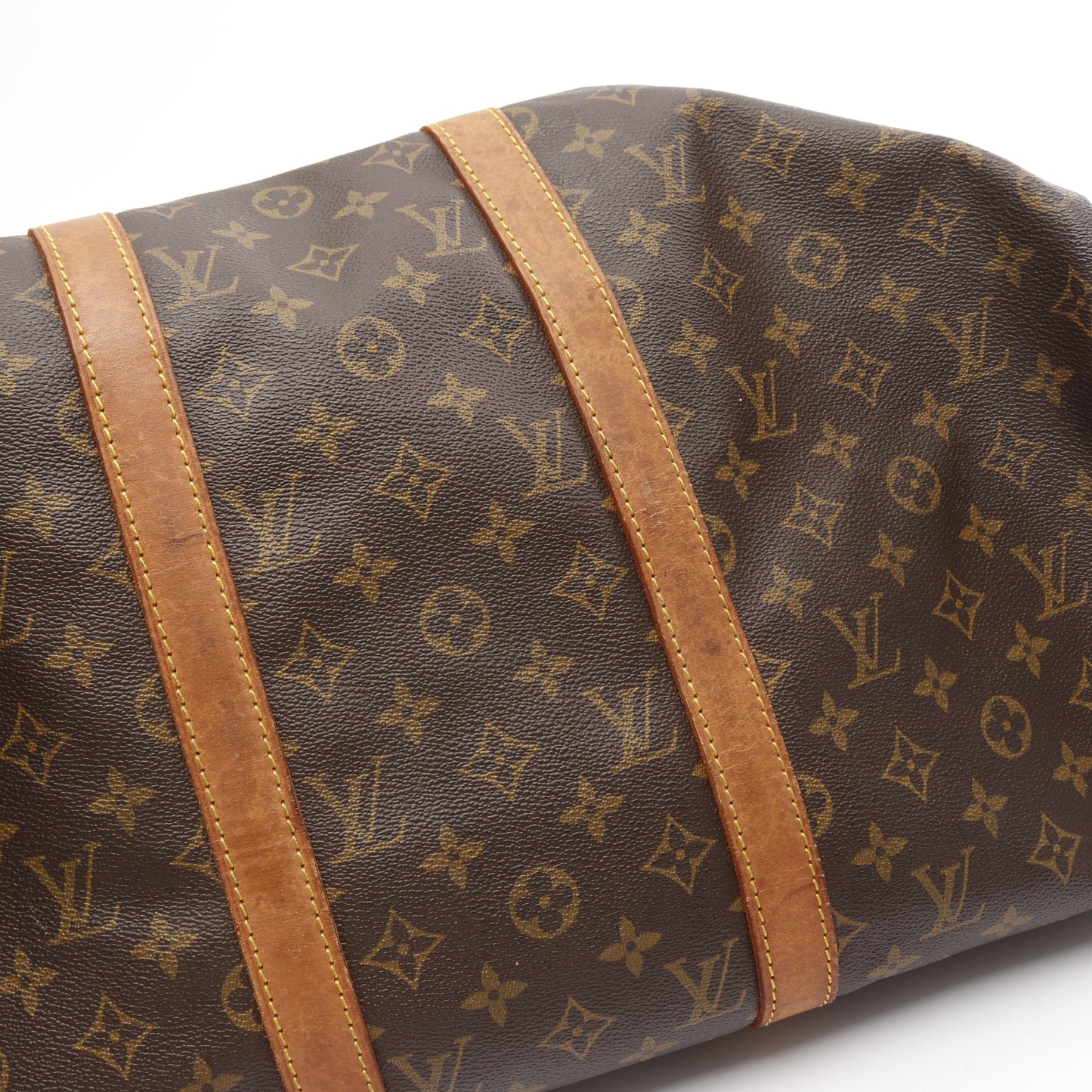 キーポル バンドリエール50 モノグラム ボストンバッグ PVC レザー ブラウン 2WAY ルイヴィトン バッグ LOUIS VUITTON