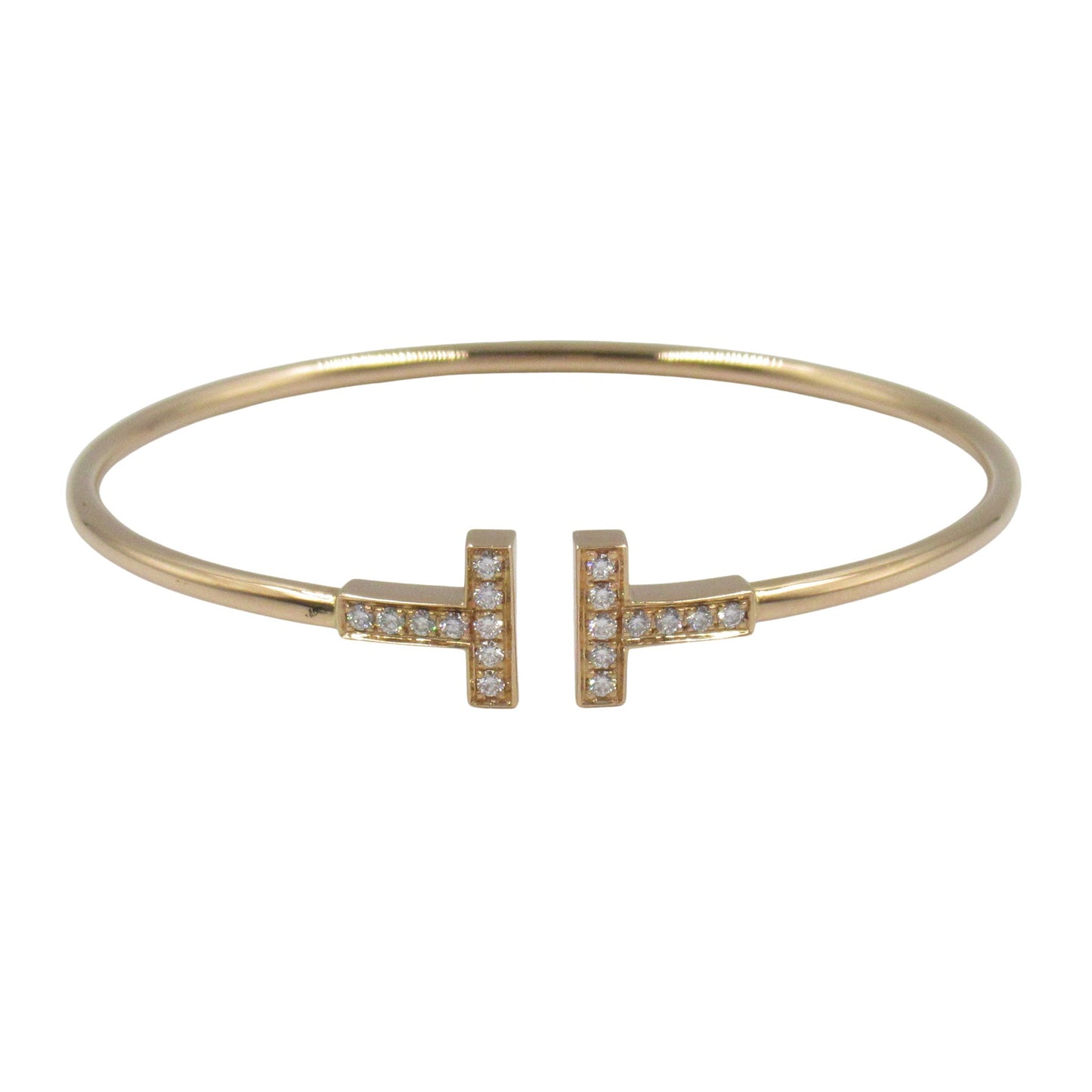 Tワイヤー ブレスレット ダイヤ ブレスレット K18PG（ピンクゴールド） ダイヤモンド クリア ティファニー アクセサリー TIFFANY & Co.
