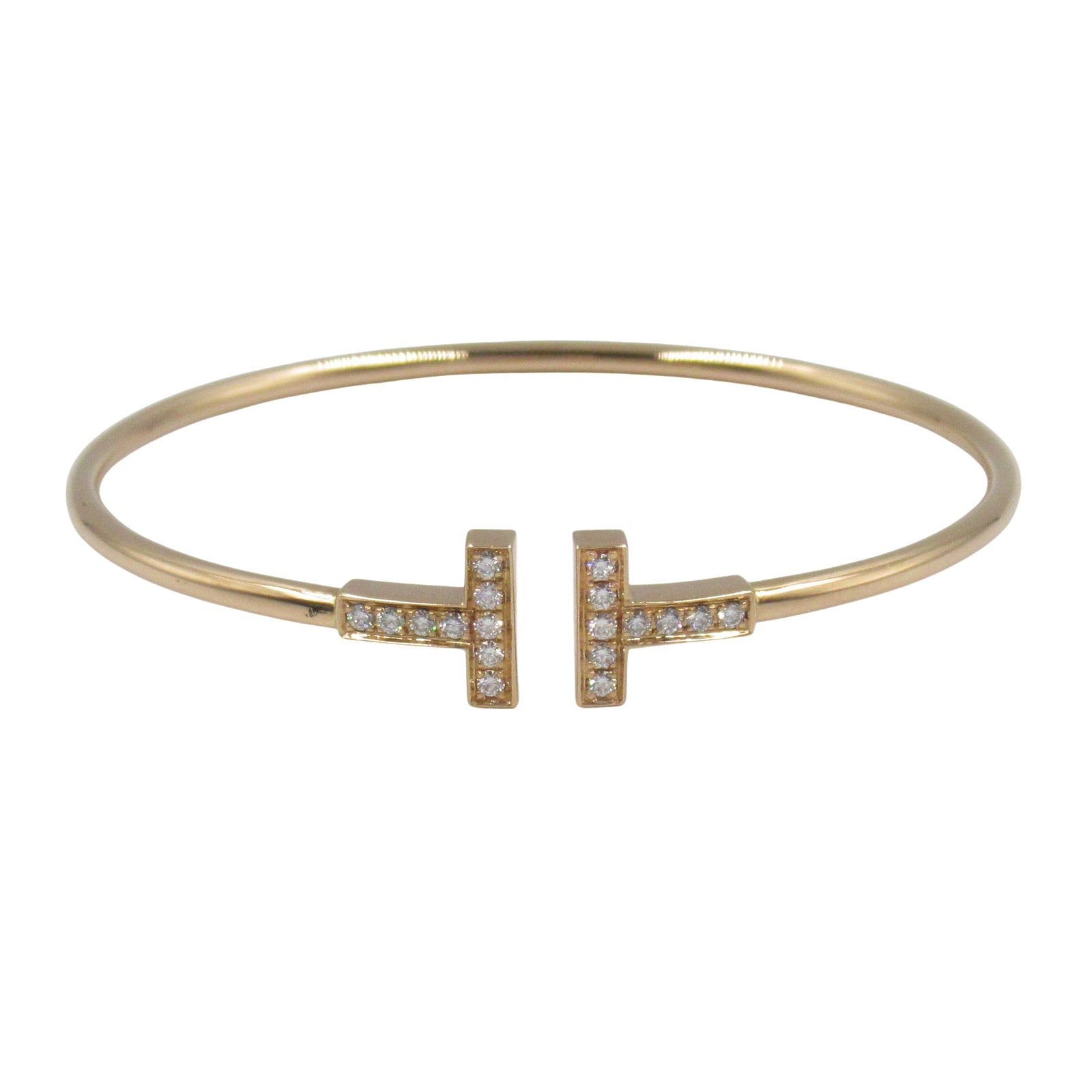 Tワイヤー ブレスレット ダイヤ ブレスレット K18PG（ピンクゴールド） ダイヤモンド クリア ティファニー アクセサリー TIFFANY & Co.