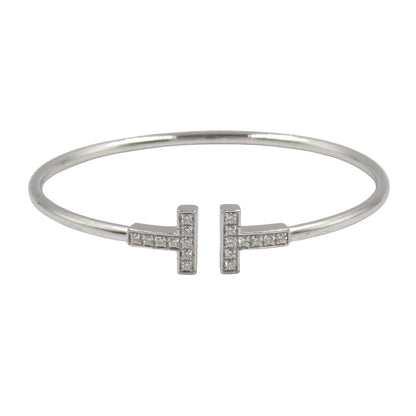 Tワイヤー ブレスレット ダイヤ ブレスレット K18WG（ホワイトゴールド） ダイヤモンド クリア ティファニー アクセサリー TIFFANY & Co.