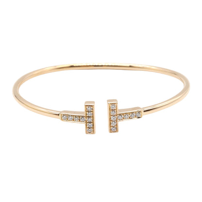 Tワイヤー ブレスレット ダイヤ ブレスレット K18PG（ピンクゴールド） ダイヤモンド クリア ティファニー アクセサリー TIFFANY & Co.
