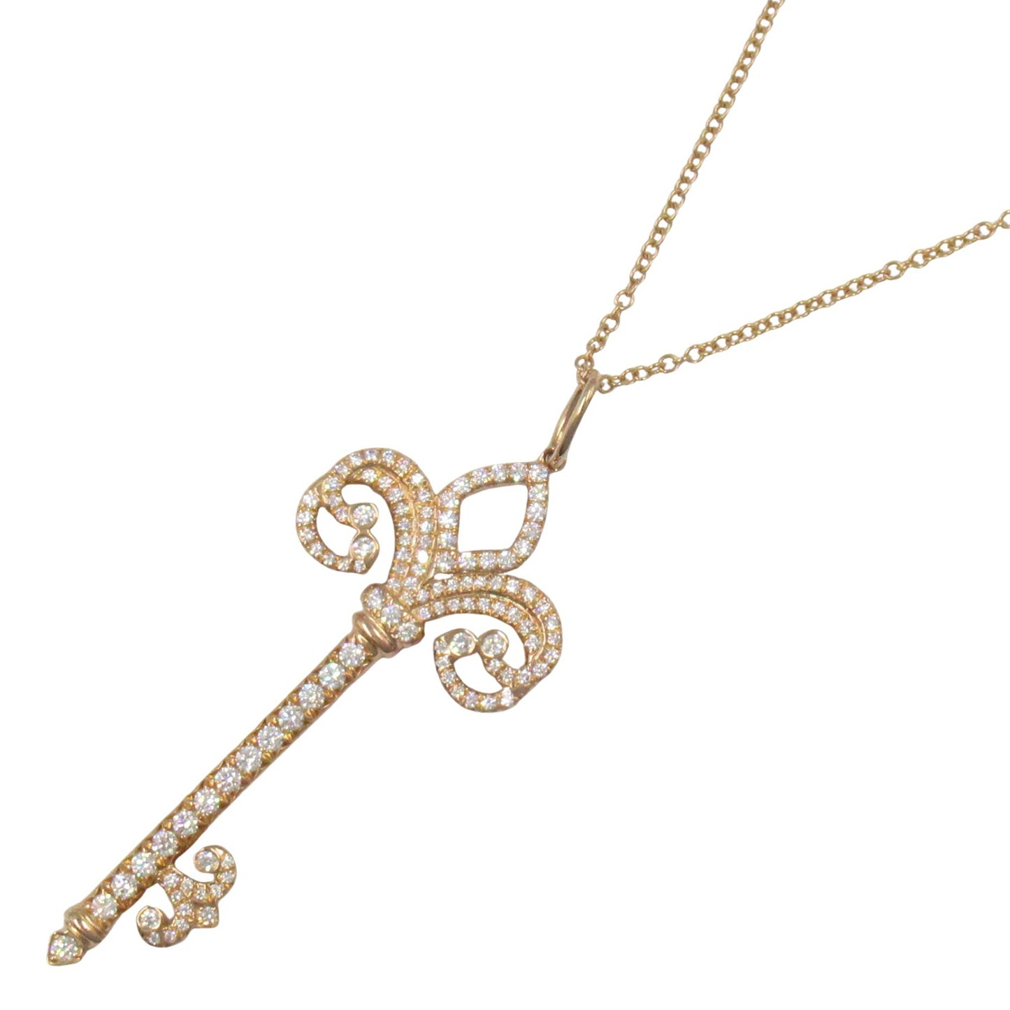 フルールドリスキーペンダント ダイヤ ネックレス K18PG（ピンクゴールド） ダイヤモンド クリア ティファニー アクセサリー TIFFANY & Co.
