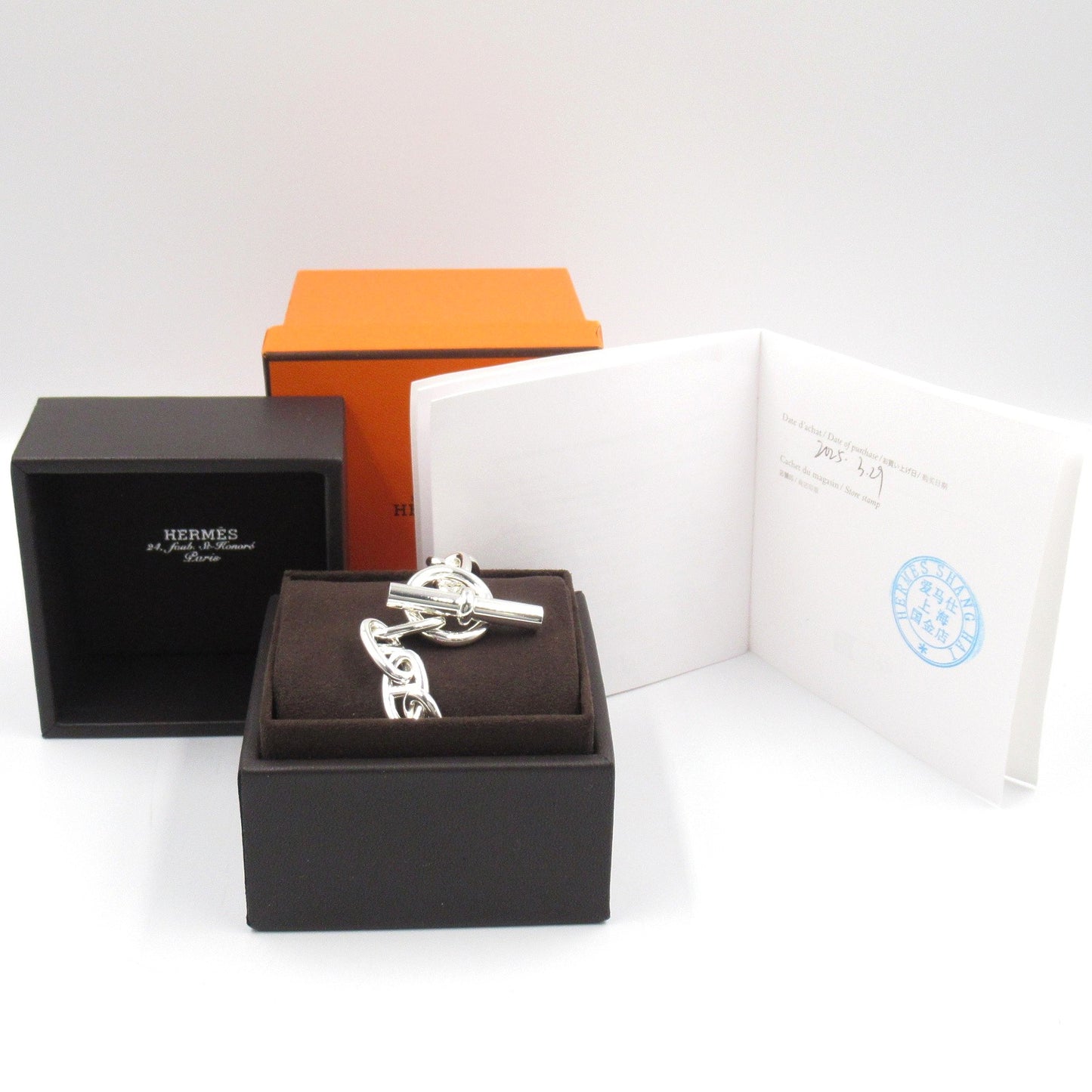 シェーヌダンクルGM ブレスレット 16コマ ブレスレット シルバー925 シルバー エルメス アクセサリー HERMES