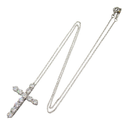 ラージクロスダイヤネックレス ネックレス Pt950プラチナ ダイヤモンド クリア ティファニー アクセサリー TIFFANY & Co.