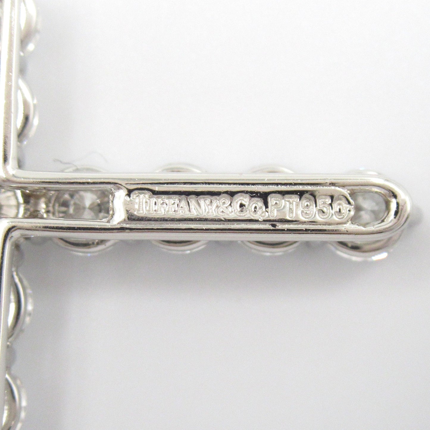 ラージクロスダイヤネックレス ネックレス Pt950プラチナ ダイヤモンド クリア ティファニー アクセサリー TIFFANY & Co.