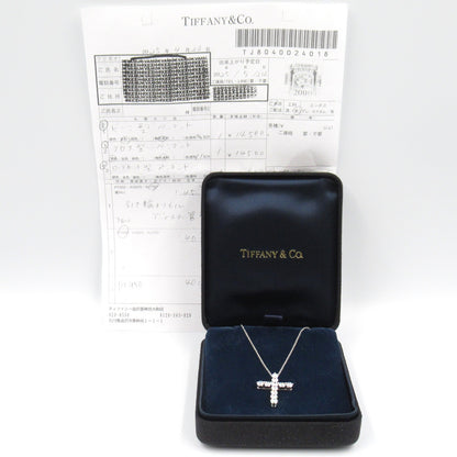 ラージクロスダイヤネックレス ネックレス Pt950プラチナ ダイヤモンド クリア ティファニー アクセサリー TIFFANY & Co.