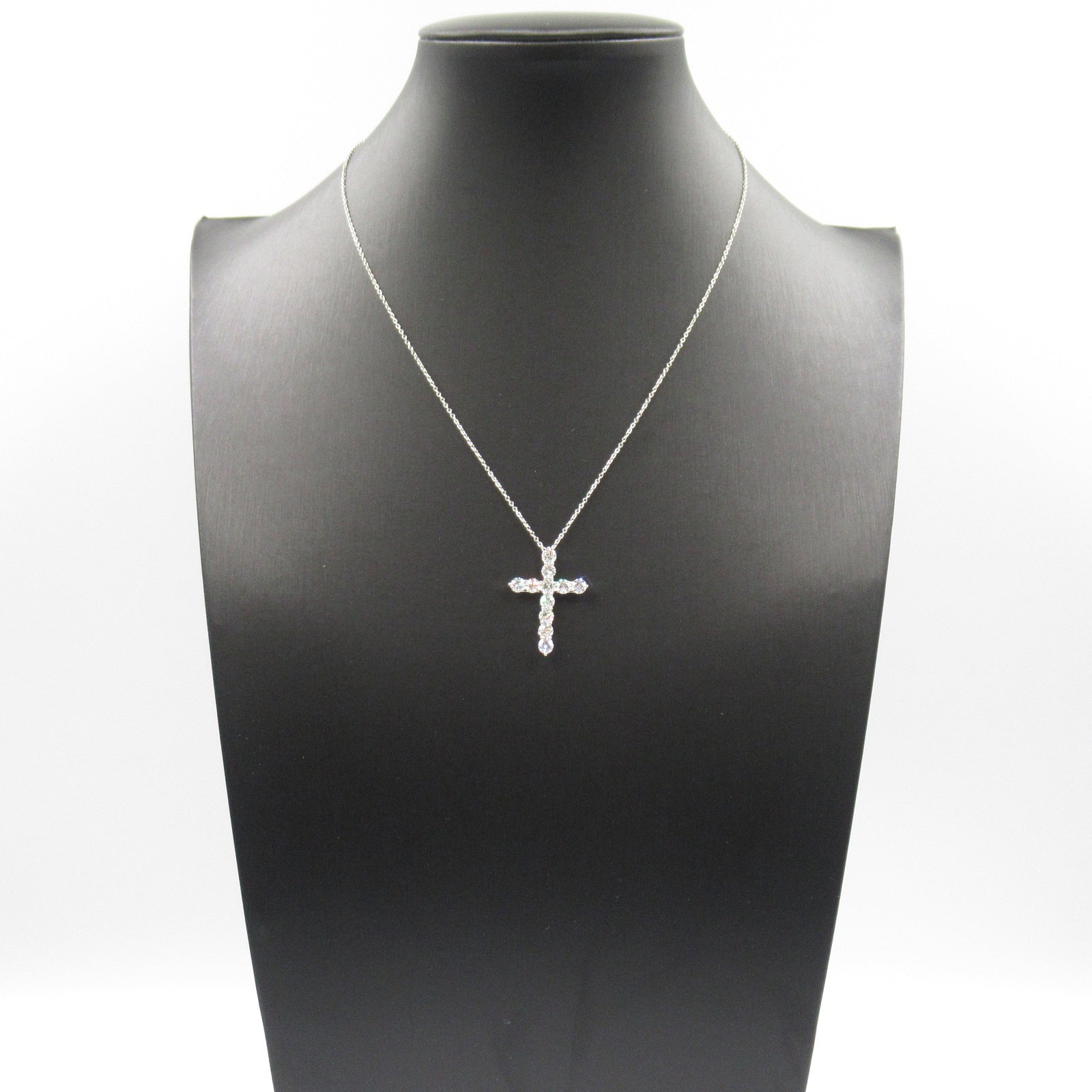 ラージクロスダイヤネックレス ネックレス Pt950プラチナ ダイヤモンド クリア ティファニー アクセサリー TIFFANY & Co.