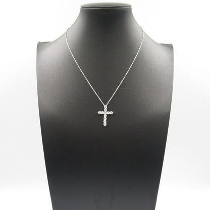 ラージクロスダイヤネックレス ネックレス Pt950プラチナ ダイヤモンド クリア ティファニー アクセサリー TIFFANY & Co.