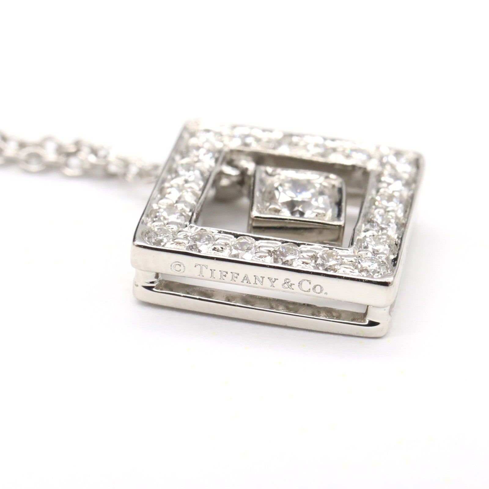 ティファニー　プラチナ　ダイヤモンド　ネックレス ハイクォリティ TIFFANY ティファニー プラチナ ダイヤ ネックレス 一