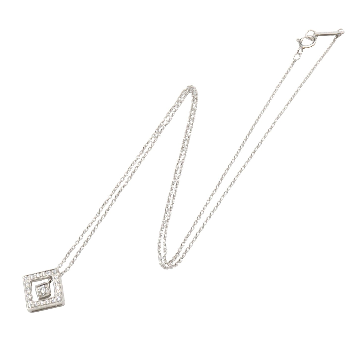 オープン スクエア ダイヤ ネックレス ネックレス Pt950プラチナ ダイヤモンド クリア ティファニー アクセサリー TIFFANY & Co.